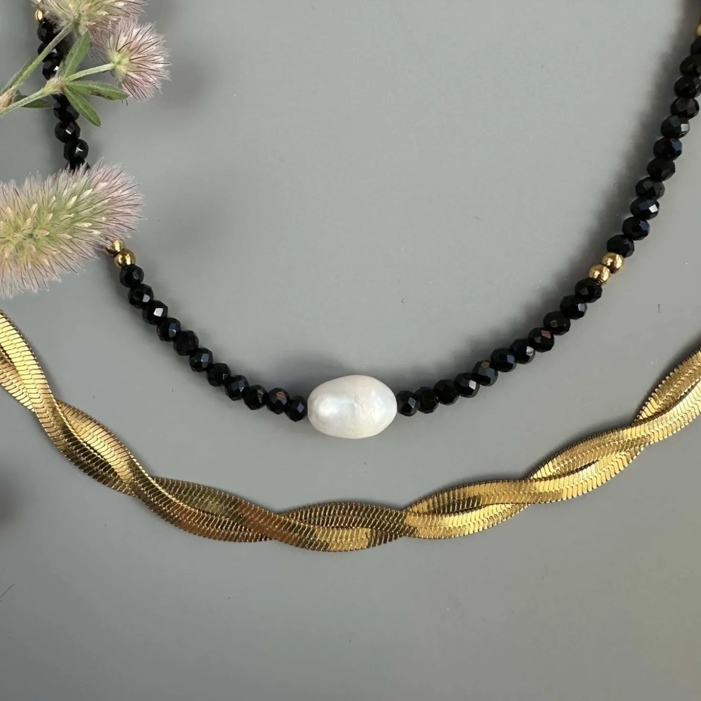 Halskæde Lina m. Ferskvandsperler