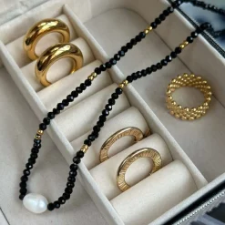 Halskæde Lina m. Ferskvandsperler