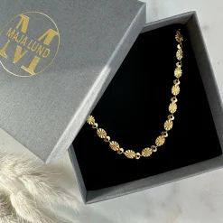 Halskæde Liva forgyldt