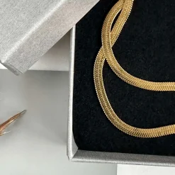 Halskæde Lulu - 18k forgyldt