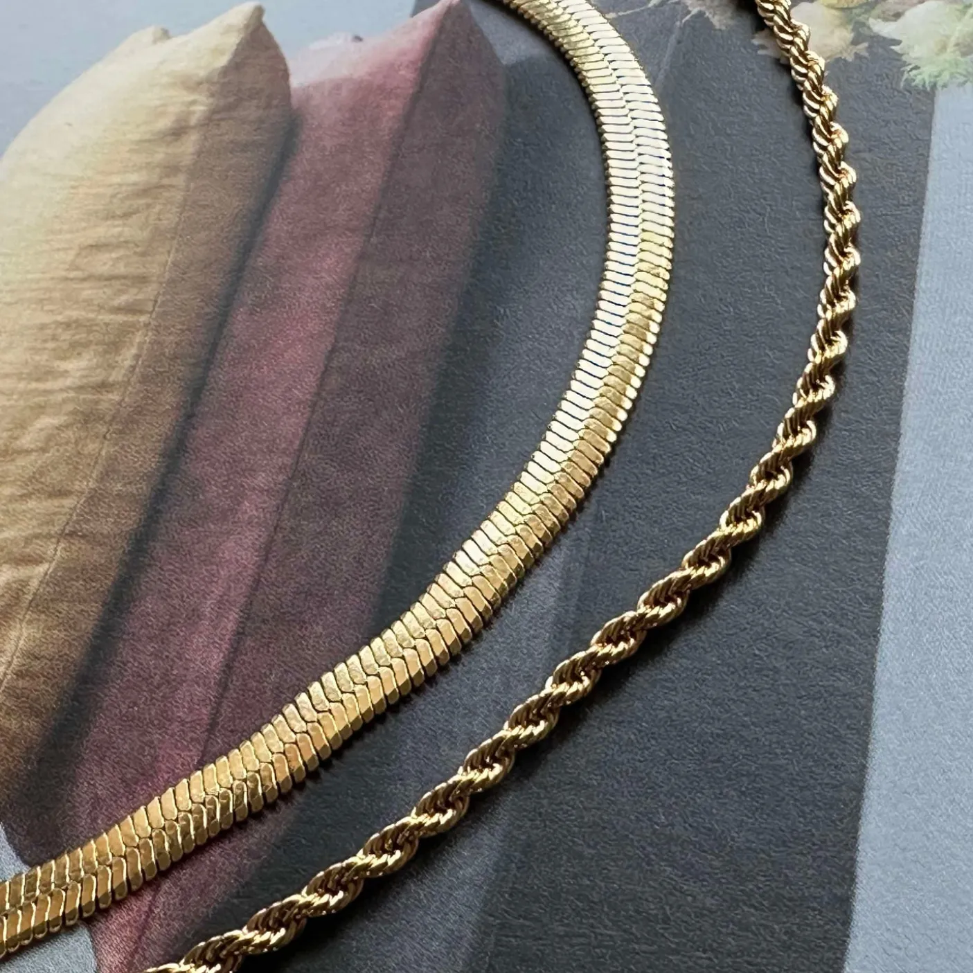 Halskæde Lykke 18k forgyldt