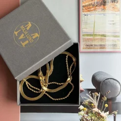 Halskæde Lykke 18k forgyldt