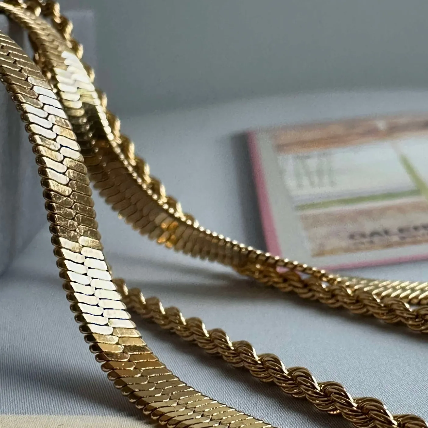 Halskæde Lykke 18k forgyldt