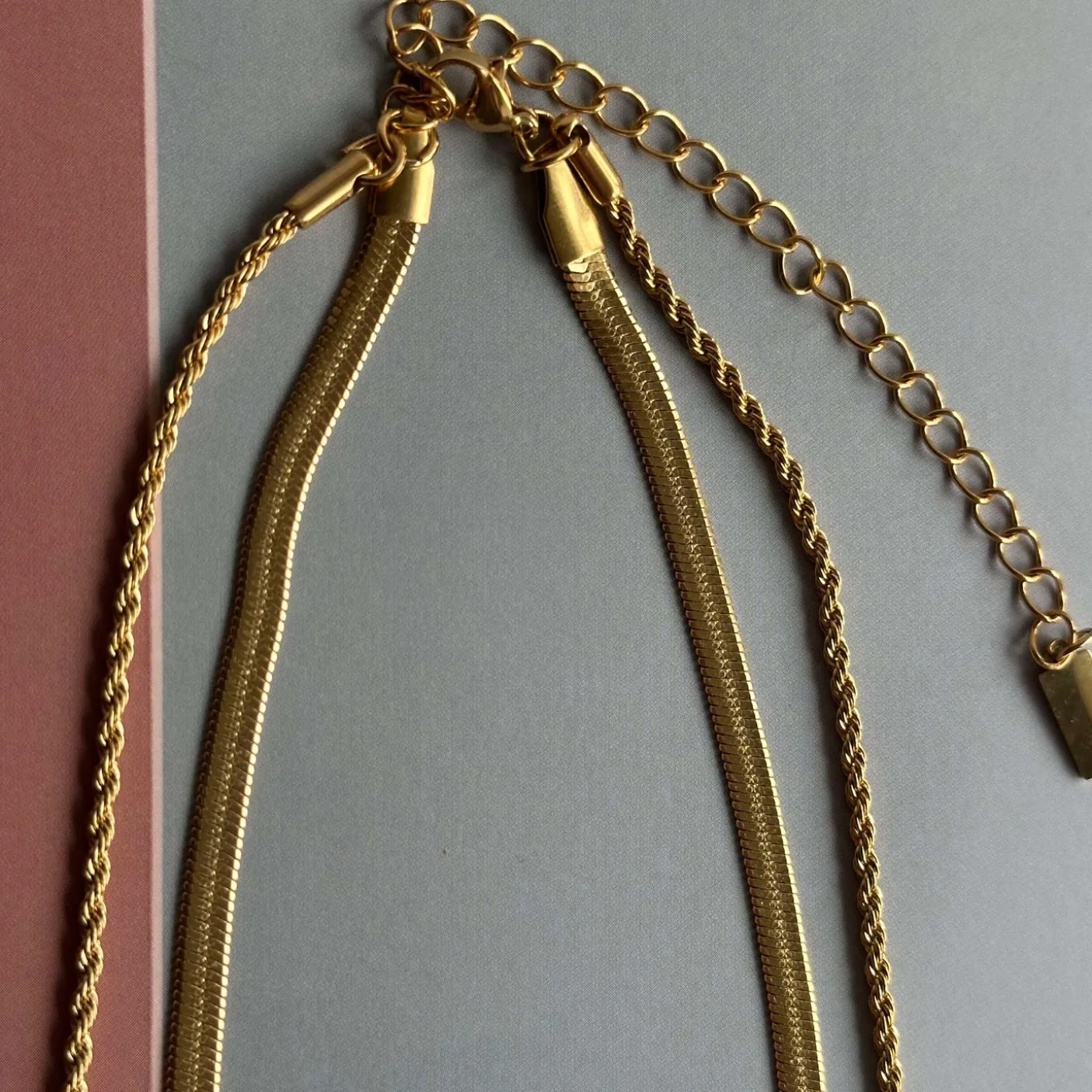 Halskæde Lykke 18k forgyldt