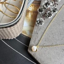 Halskæde Maggie forgyldt