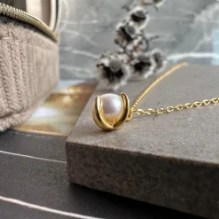 Halskæde Maggie forgyldt