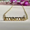 Halskæde Mama forgyldt – Vandfast
