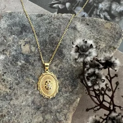 Halskæde Maria 18K forgyldt