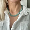 Halskæde Mary Aqua