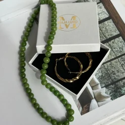 Halskæde Mary Emerald