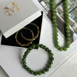 Halskæde Mary Emerald