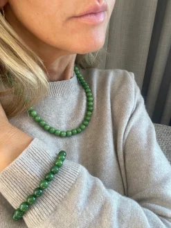 Halskæde Mary Emerald