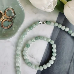 Halskæde Mary Jade green