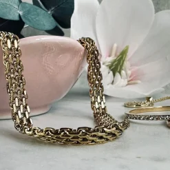 Halskæde Nelly forgyldt – Vandfast