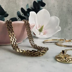 Halskæde Nelly forgyldt – Vandfast