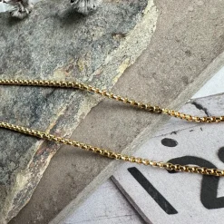 Halskæde Roseanne 18k forgyldt - 59cm