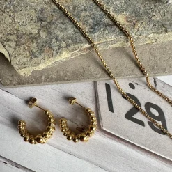 Halskæde Roseanne 18k forgyldt - 59cm