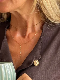 Halskæde Serafina forgyldt