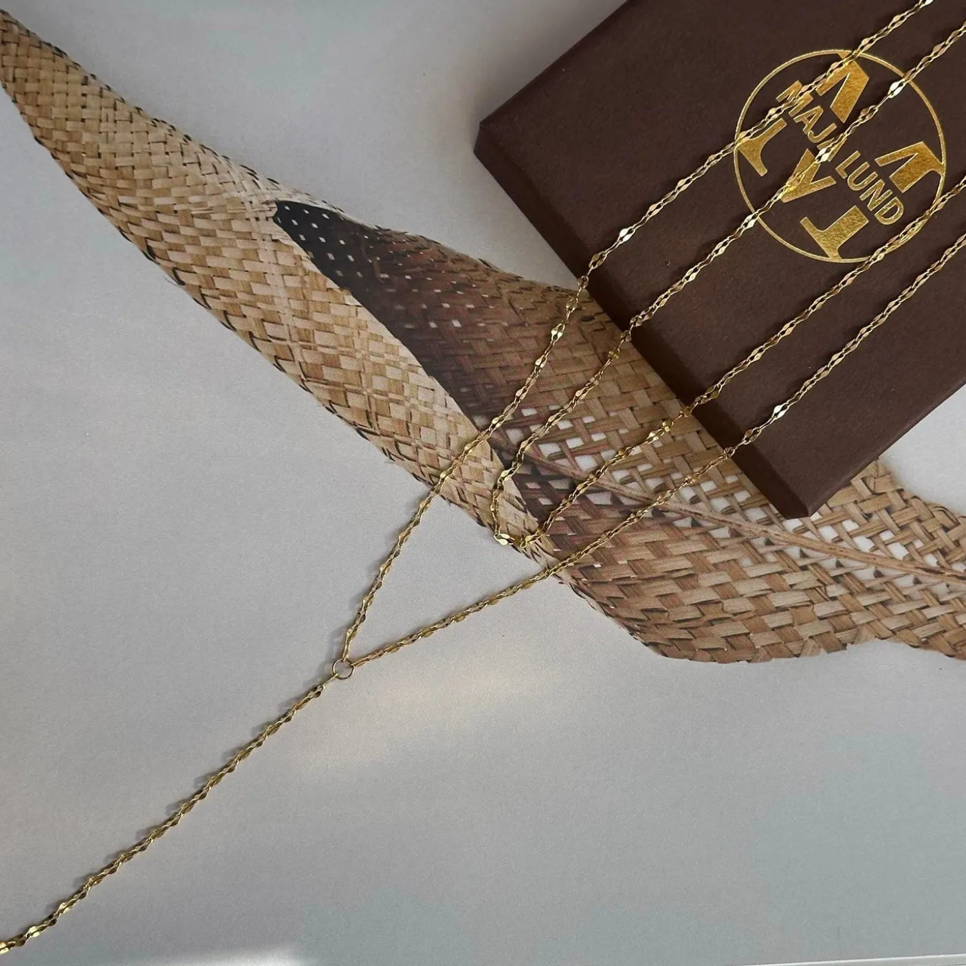 Halskæde Serafina forgyldt