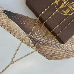 Halskæde Serafina forgyldt