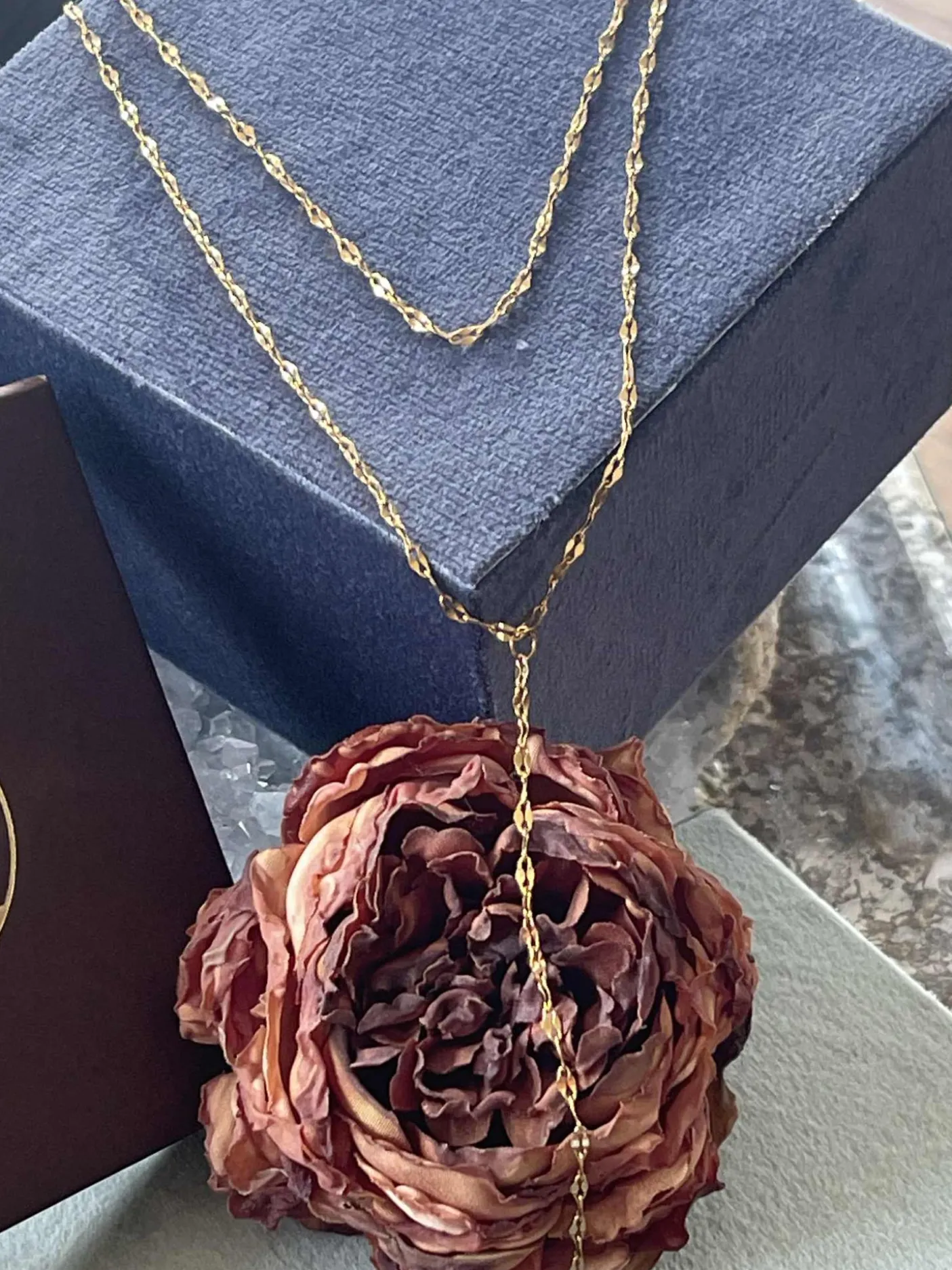 Halskæde Serafina forgyldt