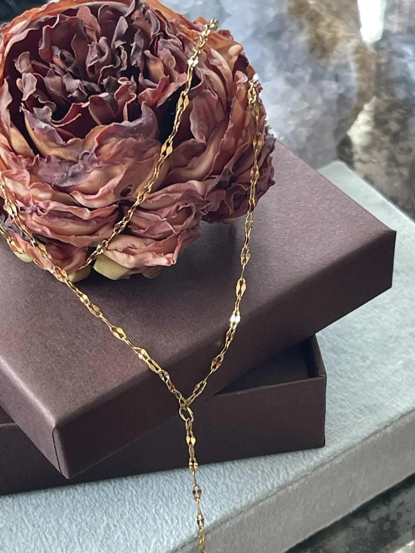 Halskæde Serafina forgyldt