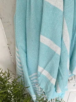 Hammam håndklæde - BLUE MIX Økotex