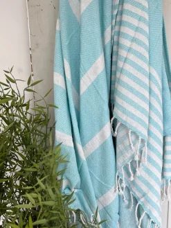 Hammam håndklæde - BLUE MIX Økotex