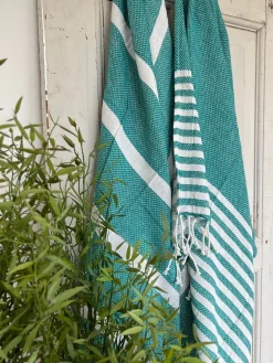 Hammam håndklæde - TURKIS MIX Økotex