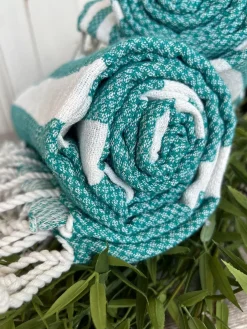 Hammam håndklæde - TURKIS MIX Økotex