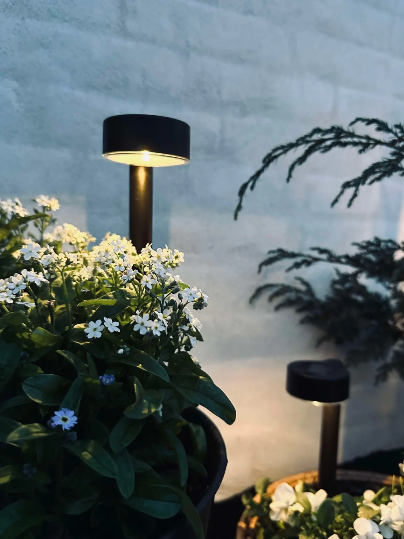 Havelampe Nancy med solar – Sæt med 4 stk.