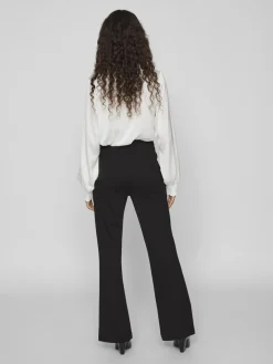 Højtaljede bukser - Black