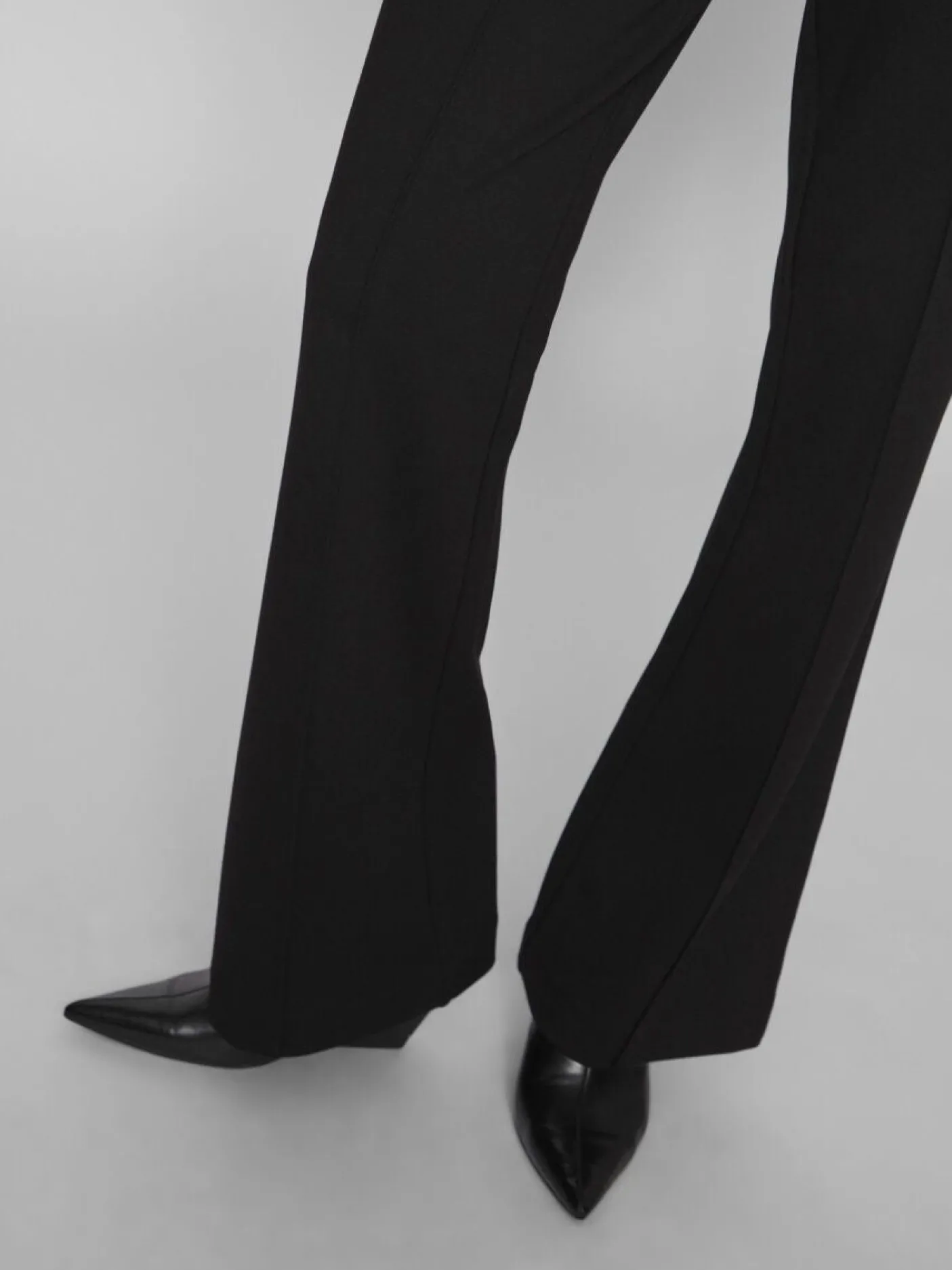 Højtaljede bukser - Black
