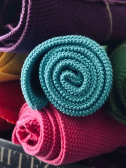 Håndklæde bomuld strik - 60x40cm Mix farver