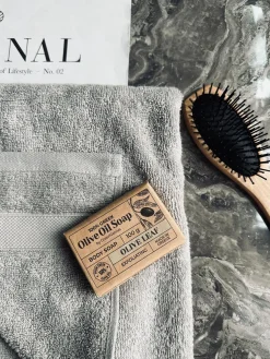 Håndklæde Lys grå - 70x140cm Øko-tex