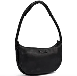 Håndtaske med smuk fletrem - Black