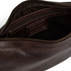 Håndtaske med smuk fletrem - Brown