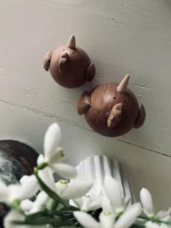 Høne 7cm – Sabeltræ lille