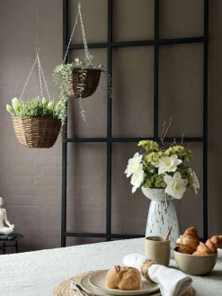 Hængepotte i pil - sæt med 2 stk