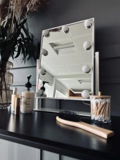 Hollywood Makeup Spejl - Hvid