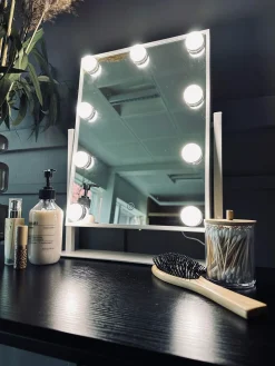 Hollywood Makeup Spejl - Hvid