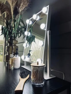 Hollywood Makeup Spejl - Hvid