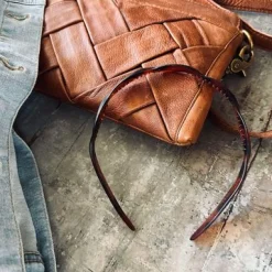 Hårbøjle Twist Brown