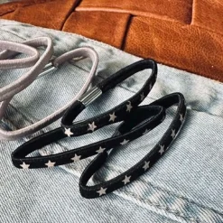 Hårelastikker Black / Grey Star