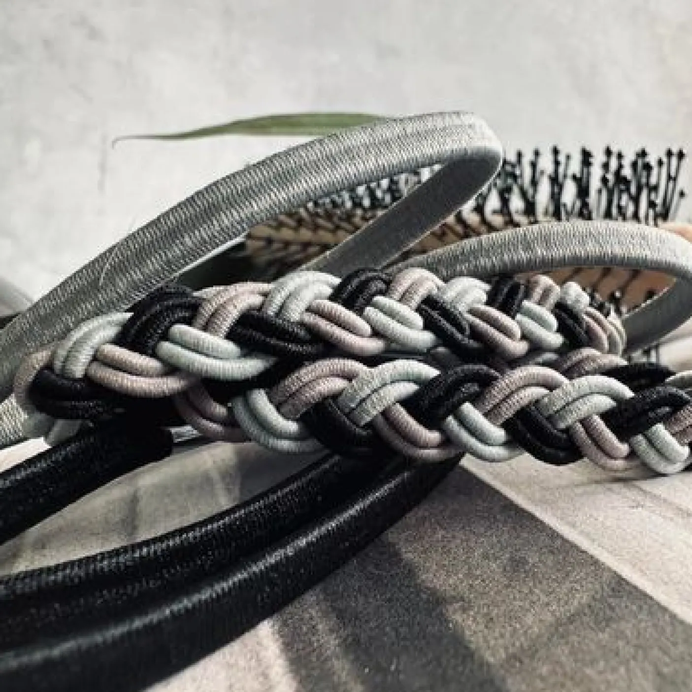 Hårelastikker Black / Grey - 3 Mix