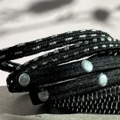 Hårelastikker Black / Silver - 3 mix