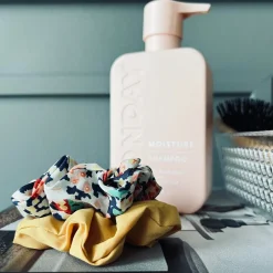 Hårelastikker scrunchie 2 stk - Gul mix