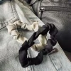 Hårelastikker Scrunchie Black / Grey - 2 stk