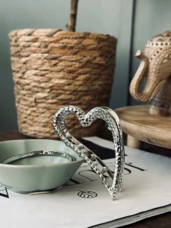 Hårklemme – Silver heart