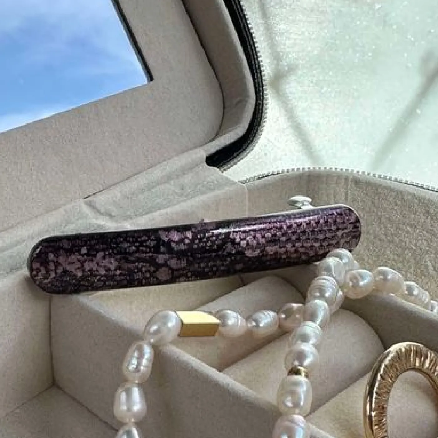 Hårklemme Purple Snake